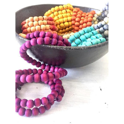 Hand-dyed Wooden Coil Bangles - LaLunaLifestyle
