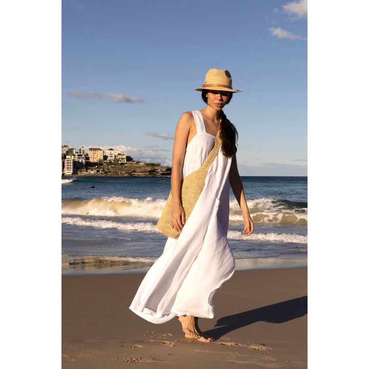 chinese dress ladies Anaïs Linen Pinafore Dress – Montaigne Paris