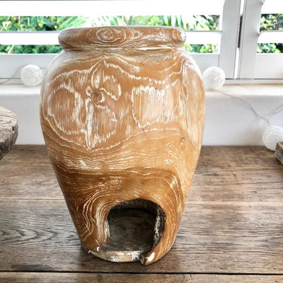 Teak Root Vase - LaLunaLifestyle