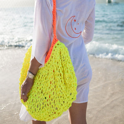 Fluro beach bag - LaLunaLifestyle