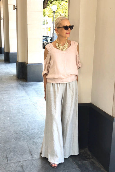 Linen Palazzo Pants - LaLunaLifestyle